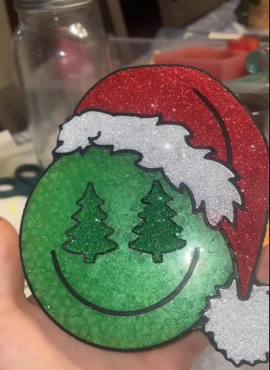 Christmas Smiley Car Freshie