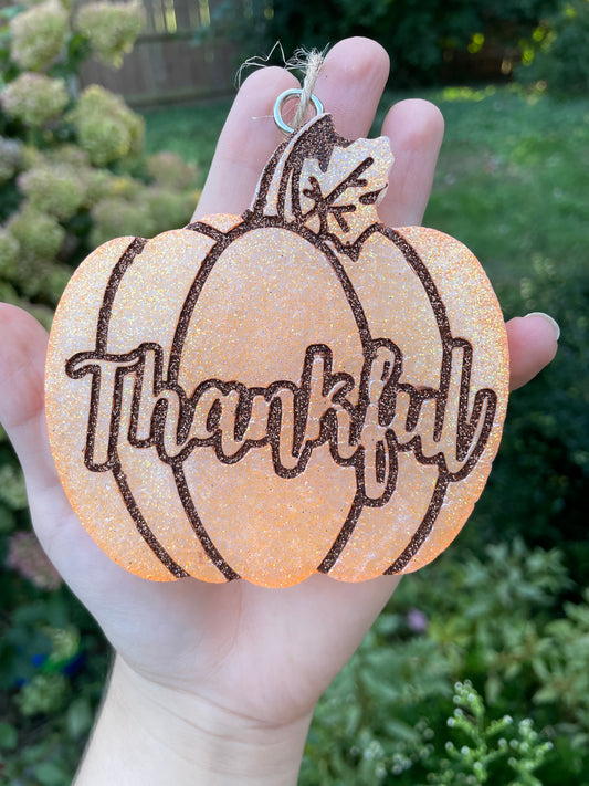 Thankful Pumpkin Car Freshie