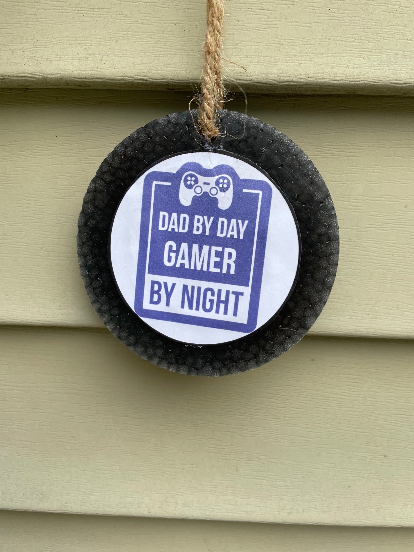 Gamer Dad Cardstock Car Freshie