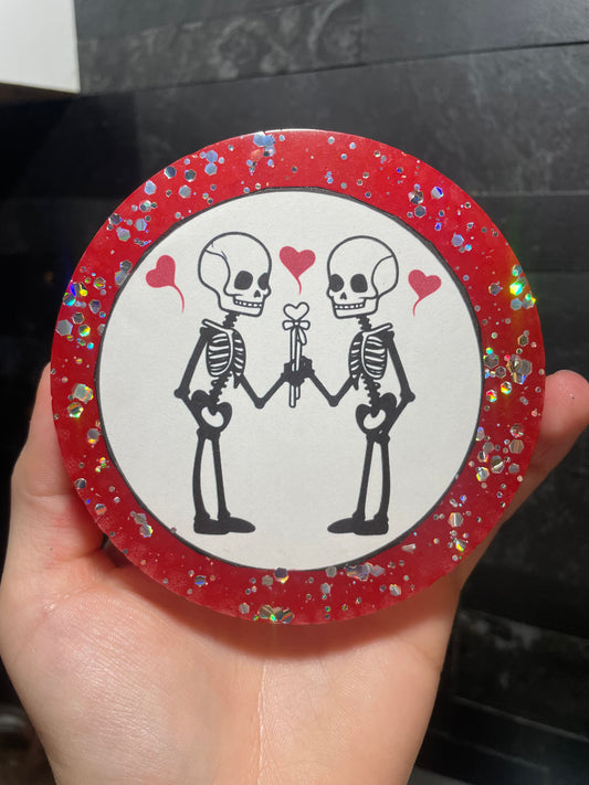 Skeleton Love Cardstock Freshie