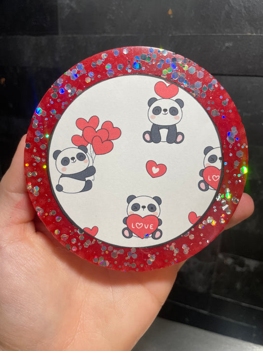 Panda Love Cardstock Freshie