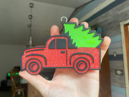 Christmas Tree Truck Car Freshie